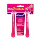 Aparelho de Depilação Gillette Prestobarba UltraGrip3 Rosa Descartável com 2 Unidades
