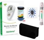 Aparelho de Diabetes Completo com 25 Tiras + 25 Lancetas + Lancetador Modelo G425-3 Bioland