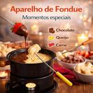 Aparelho de Fondue 13 Peças Completo Chocolate Queijo