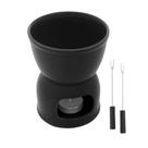 Aparelho de Fondue 4 Peças Para Duas Pessoas Preto 400ml