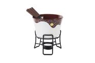 Aparelho de fondue 7 peças chocolate ceramica linha fondue brinox - branco 1256115