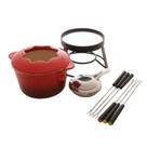 Aparelho de Fondue Cerâmica 11 Peças Base Metal Wolf