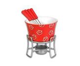 Aparelho de Fondue Davos com 06 Peças em Aço Inox