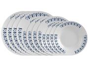 Aparelho de Jantar 12 Peças Nadir Redondo Branco Menu Termorey Aparelho de Jantar 12 Peças Nadir Redondo Branco Menu Termorey