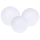 Aparelho de Jantar 12 Peças Tramontina Leonora Porcelana Branca Leve Cupê Mesa Posta Almoço Sobremes