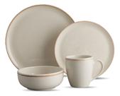 Aparelho de Jantar 16 Peças Caoba Beige Cerâmica Elegante Aparelho de Jantar 16 Peças Caoba Beige Cerâmica Elegante