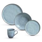 Aparelho de Jantar 16 Peças em Stoneware Bio Breeze Azul - Porto Brasil