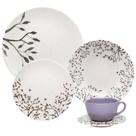 Aparelho de Jantar 20 Peças em Cerâmica com Estampa Unni Lilac Oxford