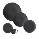 Aparelho de Jantar 20 Peças Orgânico Preto Matte