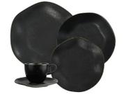 Aparelho de Jantar 20 Peças Oxford Porcelana Preto Ryo Volcano