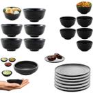 Aparelho de Jantar 24 Pçs Oriental De Melamina Toquio Preto