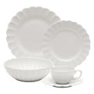 Aparelho de Jantar 30 Peças em Porcelana Flora Camelia Branco - Oxford