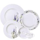 Aparelho de Jantar 30 Peças Tramontina Lilla Porcelana 6 Pessoas Mesa Posta Aparelho de Jantar 30 Peças Tramontina Lilla Porcelana 6 Pessoas Mesa Posta
