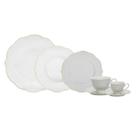 Aparelho De Jantar 42 Peças Em New Bone China Com Filado Dourado Royal Classic L'hermitage