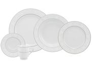 Aparelho de Jantar Chá 30 Peças Schmidt - Porcelana Redondo Branco Martha Aparelho de Jantar Chá 30 Peças Schmidt - Porcelana Redondo Branco Martha