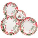 Aparelho de Jantar/Chá Completo 30pçs Biona Jardim Tropical