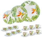 Aparelho de Jantar Chá e Café Royal Fine China Hidden Paradise 42 Peças. Aparelho de Jantar Chá e Café Royal Fine China Hidden Paradise 42 Peças.