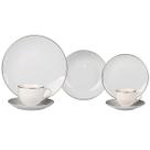 Aparelho De Jantar De Porcelana 42 Peças Legacy Gold L'hermitage