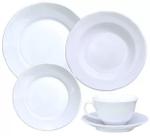 Aparelho de Jantar e Chá 20 Peças Izabel Branco Porcelana Schmidt