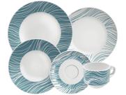 Aparelho de Jantar e Chá 20 Peças Tramontina - Porcelana Verde Redondo Aparelho de Jantar e Chá 20 Peças Tramontina - Porcelana Verde Redondo