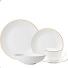 Aparelho de Jantar e Chá Legacy Gold 30pç Porcelana LHermitage