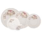 Aparelho de Jantar e Chá Porcelana Schmidt 20 peças - Dec. Eterna