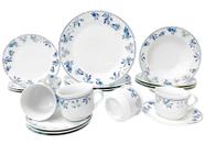 Aparelho De Jantar Mayara Jogo De Mesa 20 Peças Porcelana Aparelho De Jantar Mayara Jogo De Mesa 20 Peças Porcelana