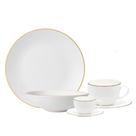 Aparelho de Jantar Para 2 Pessoas 12 Peças Legacy Gold Porcelana L'Hermitage