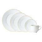 Aparelho de Jantar Prato Caneca Borda Dourada 20pcs Catarina