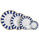 Aparelho de Jantar Stripe Azul 20 peças Alleanza 1ª Linha