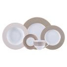 Aparelho de Jantar Tramontina Aurum em Porcelana Decorada 30 Peças Aparelho de Jantar Tramontina Aurum em Porcelana Decorada 30 Peças