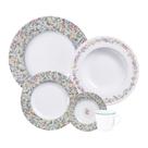 Aparelho de Jantar Tramontina Dalina 30 Peças em Porcelana Decorada Aparelho de Jantar Tramontina Dalina 30 Peças em Porcelana Decorada