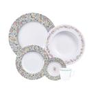 Aparelho De Jantar Tramontina Dalina Em Porcelana Decorada 30 Peças