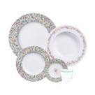 Aparelho de Jantar Tramontina Dalina em Porcelana Decorada 30 Peças
