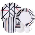 Aparelho De Jantar Tramontina Street Em Porcelana Decorada 20 Peças 96589030 Aparelho De Jantar Tramontina Street Em Porcelana Decorada 20 Peças 96589030
