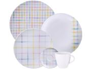 Aparelho de Jantar Tramontina Sweet Color em Porcelana Decorada 20 Peças