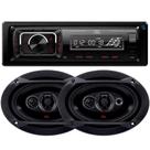 Aparelho De Som Carro Radio Automotivo Bluetooth Jbl Sd Rádio + Par Alto Falante 6x9 Polegadas