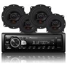 Aparelho de Som Radio Pioneer Bluetooth Usb Automotivo Mp3 + 4 Alto Falantes Jbl 5 Pol 200w Rms Portas Aparelho de Som Radio Pioneer Bluetooth Usb Automotivo Mp3 + 4 Alto Falantes Jbl 5 Pol 200w Rms Portas