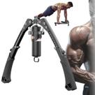 Aparelho Exercitador Braço Abdominal Força Ajustavel Musculo Resistencia Treino Rodinha Academia Musculaçao Fitnes