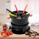 Aparelho Fondue 13 Peças Fratelli Conjunto Completo Garfos Suporte Panela Chocolate Queijo