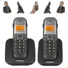 Aparelho Intelbras TS 5120 com Ramal Telefone Sem Fio Digital Viva Voz e Identificador de Chamadas