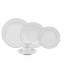 Aparelho Jantar e Chá 30 Peças Porcelana Schmidt - Dec. Martha 2309