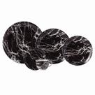 Aparelho Jantar e Chá Porcelana Schmidt 30 Peças - Dec. Ônix Negro 2394