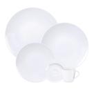 Aparelho Jogo De Jantar Pratos Kit 20 Peças Porcelana Completo Leonora Branco Tramontina