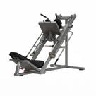 Aparelho Leg Press e Hack Squat Powerrun Pr008 para Academia e Membros Inferiores - Cinza/preto