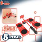 Aparelho Movedor Levantador kit 5 rodinhas para Mudança de Móveis Grandes 360 150 kg para