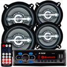 Aparelho Mp3 Com Bluetooth Radio Fm Usb + 4 Falante Leson 5
