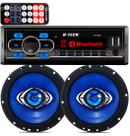 Aparelho Som Radio Mp3 Bluetooth + 2 Falante 6 Hurricane 65w