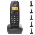 Aparelho Telefone Fixo Sem Fio Com Bina ID Dect 6.0 de Alta Tecnologia Multifuncional