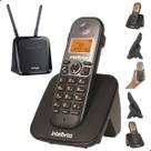 Aparelho Telefone Sem Fio Intelbras TS 5120 Digital com Bina Viva Voz Ideal para Chip 4G Celular
